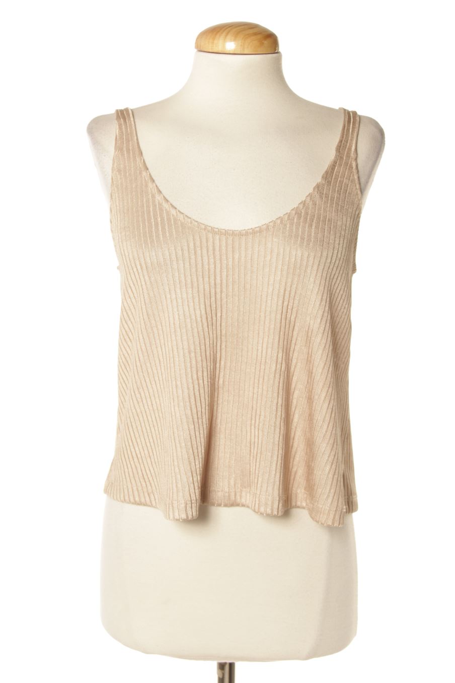 Top de Stradivarius de la talla XS, de color beige