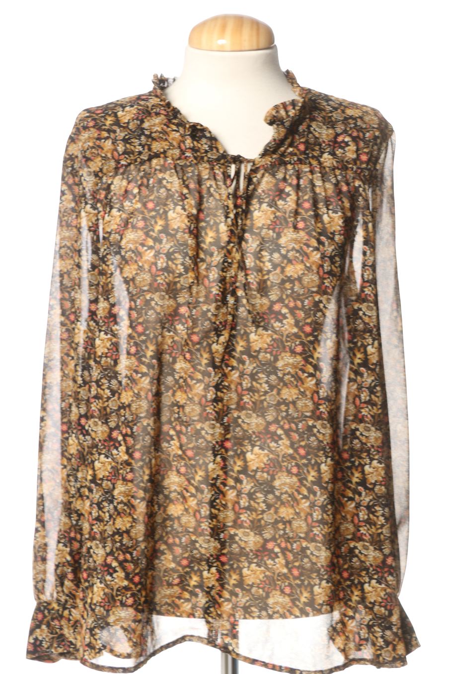 Blouse à manches longues Mango de la taille XL, de couleur imprimés