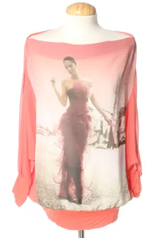 Blusa a maniche lunghe Unica Made in italy, foto 1 di 2
