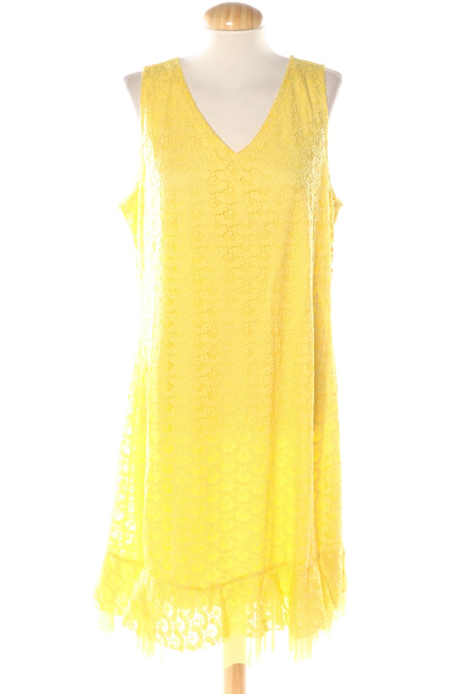 Einfaches Kleid von Vetistyle Größe 46, Farbe Gelb, für