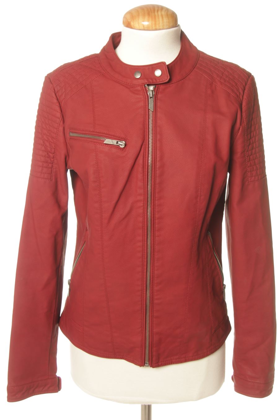 Blouson Only de la taille 36, de couleur bordeaux de synthétique