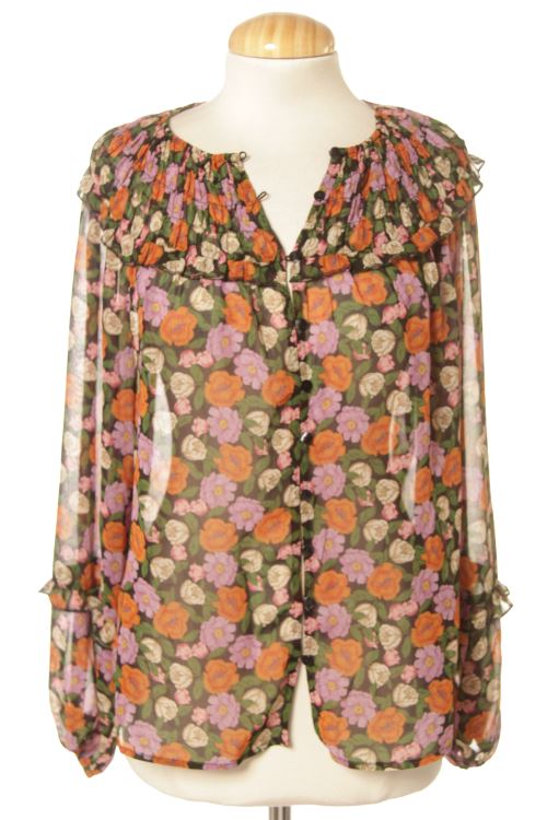 Blusa a maniche lunghe