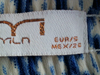 Pantalón Casual de Milano de la talla S, de color azul