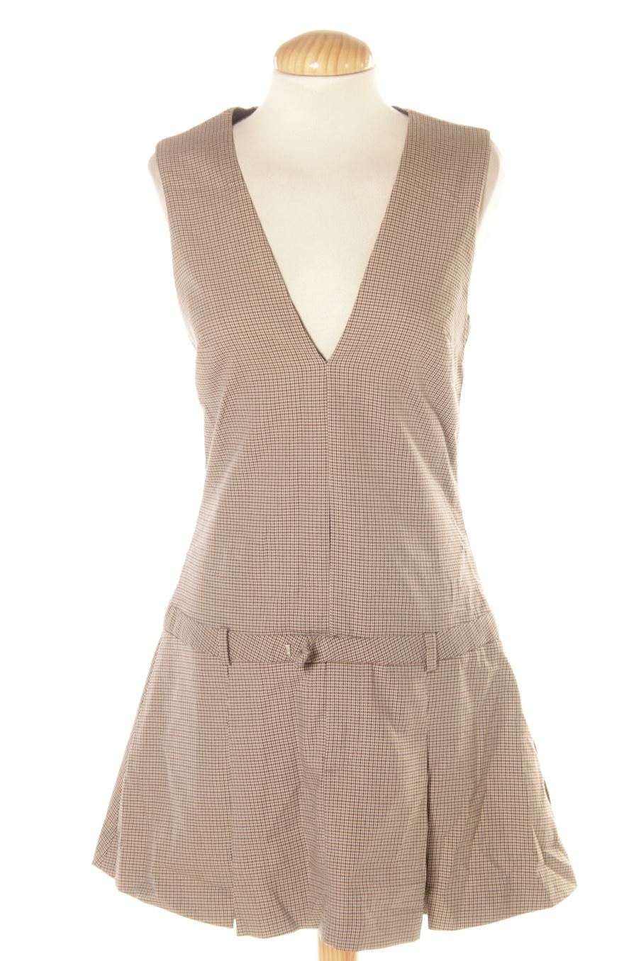 Robe casual Zara de la taille S, de couleur carreaux