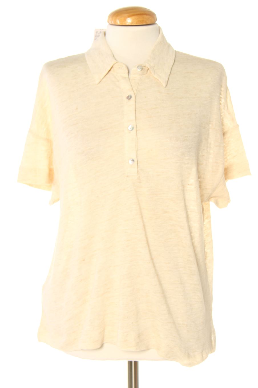 Polo de Mango de la talla S, de color beige
