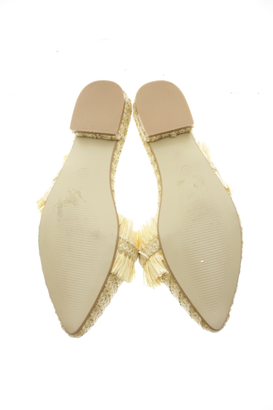 Sandalias planas de Piel de Luna de la talla 37, de color beige de