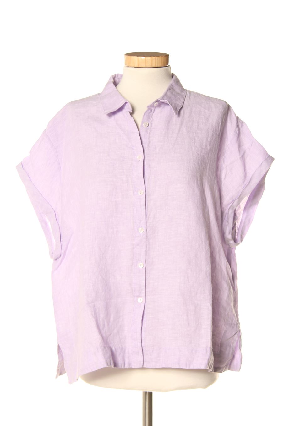 Chemise Caroll de la taille L, de couleur pourpre