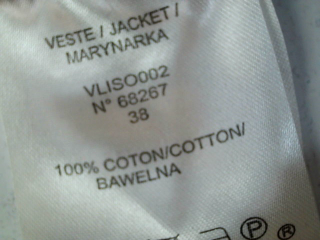 Chaleco de tela de Jacqueline Riu de la talla 38, de color marrón