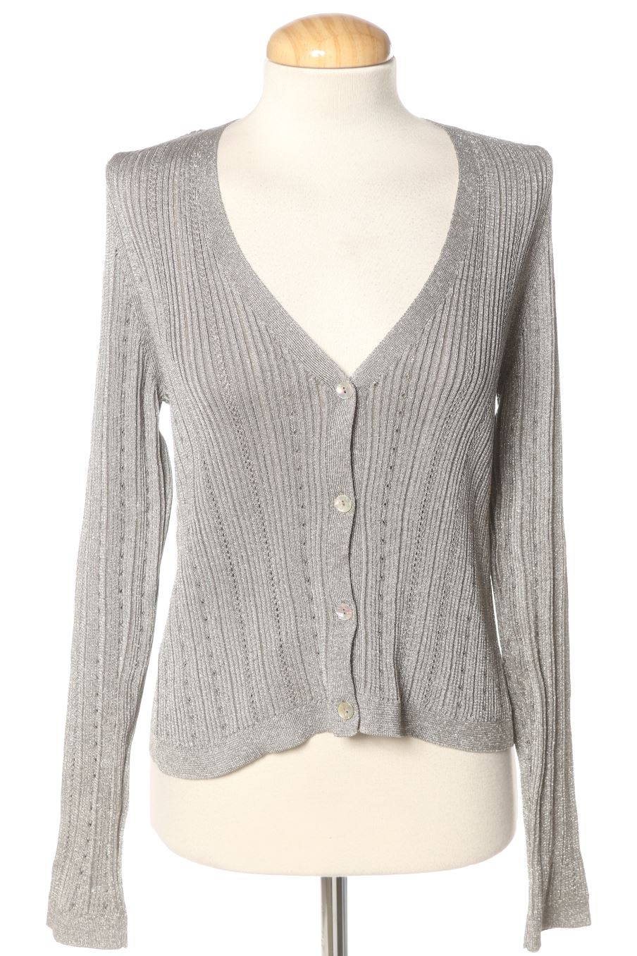 Gilet Mango de la taille L, de couleur gris