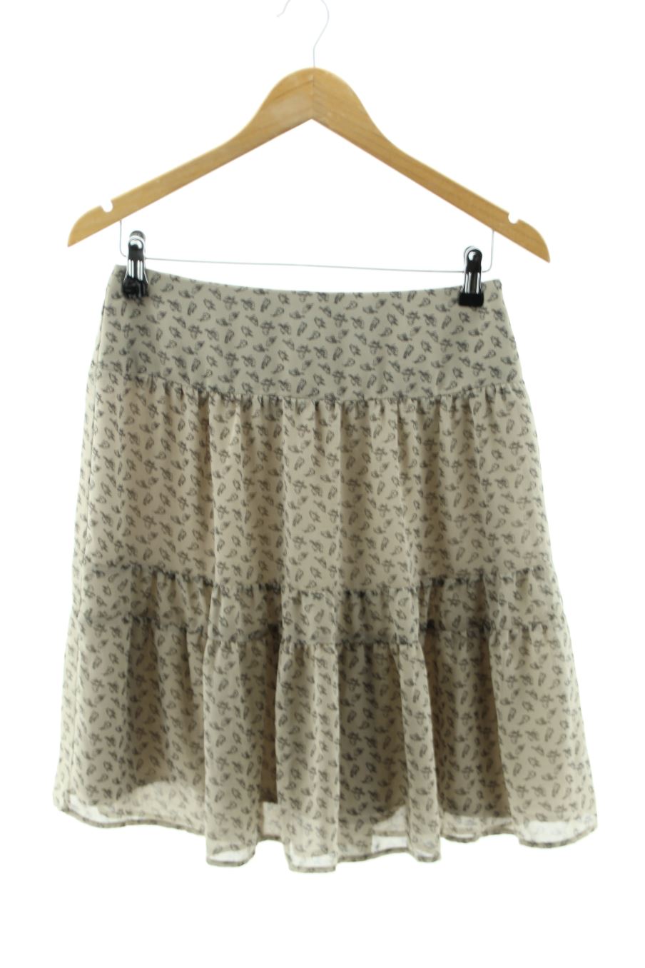 Jupe Caroll de la taille 36, de couleur marron