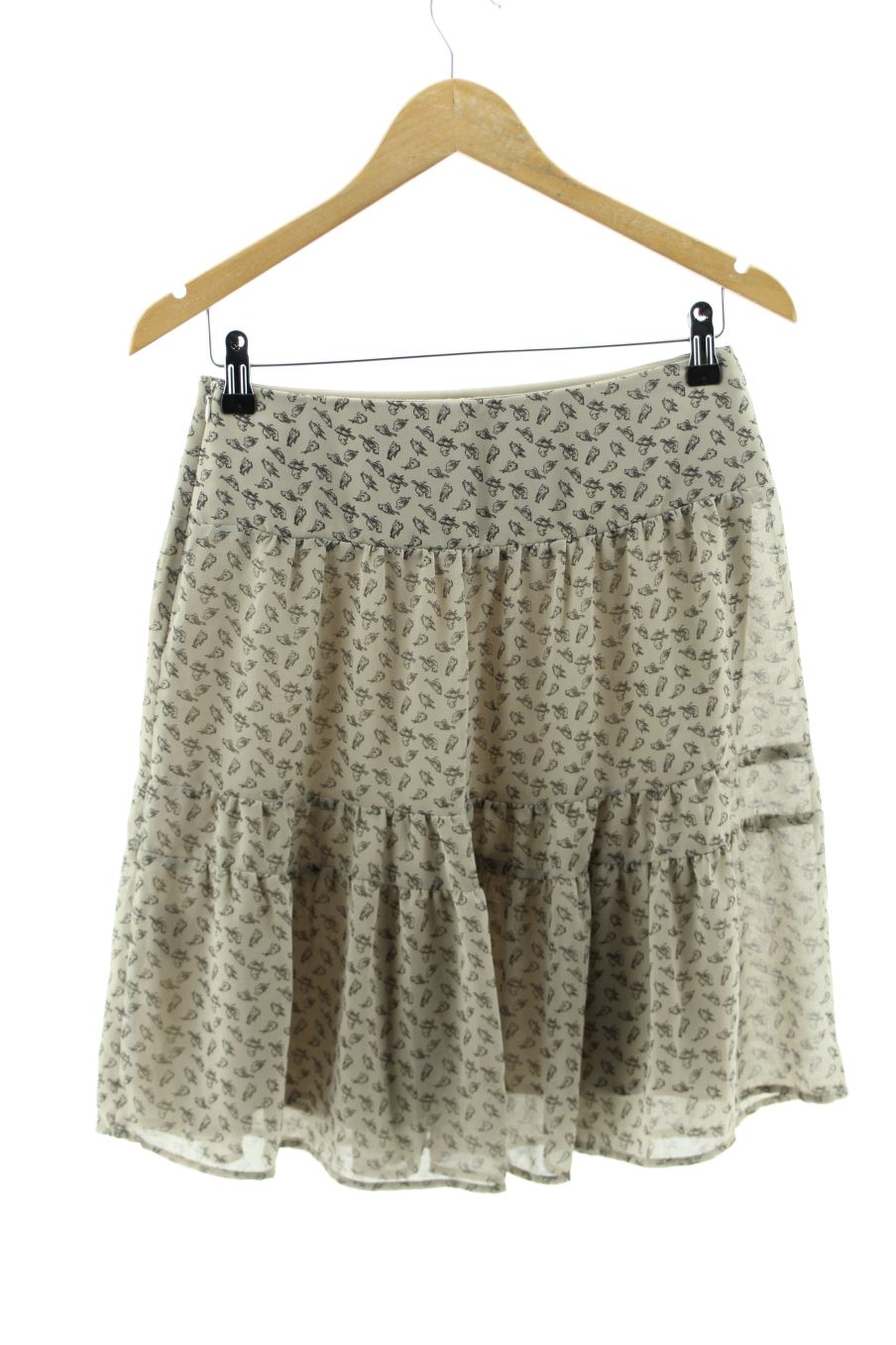 Jupe Caroll de la taille 36, de couleur marron
