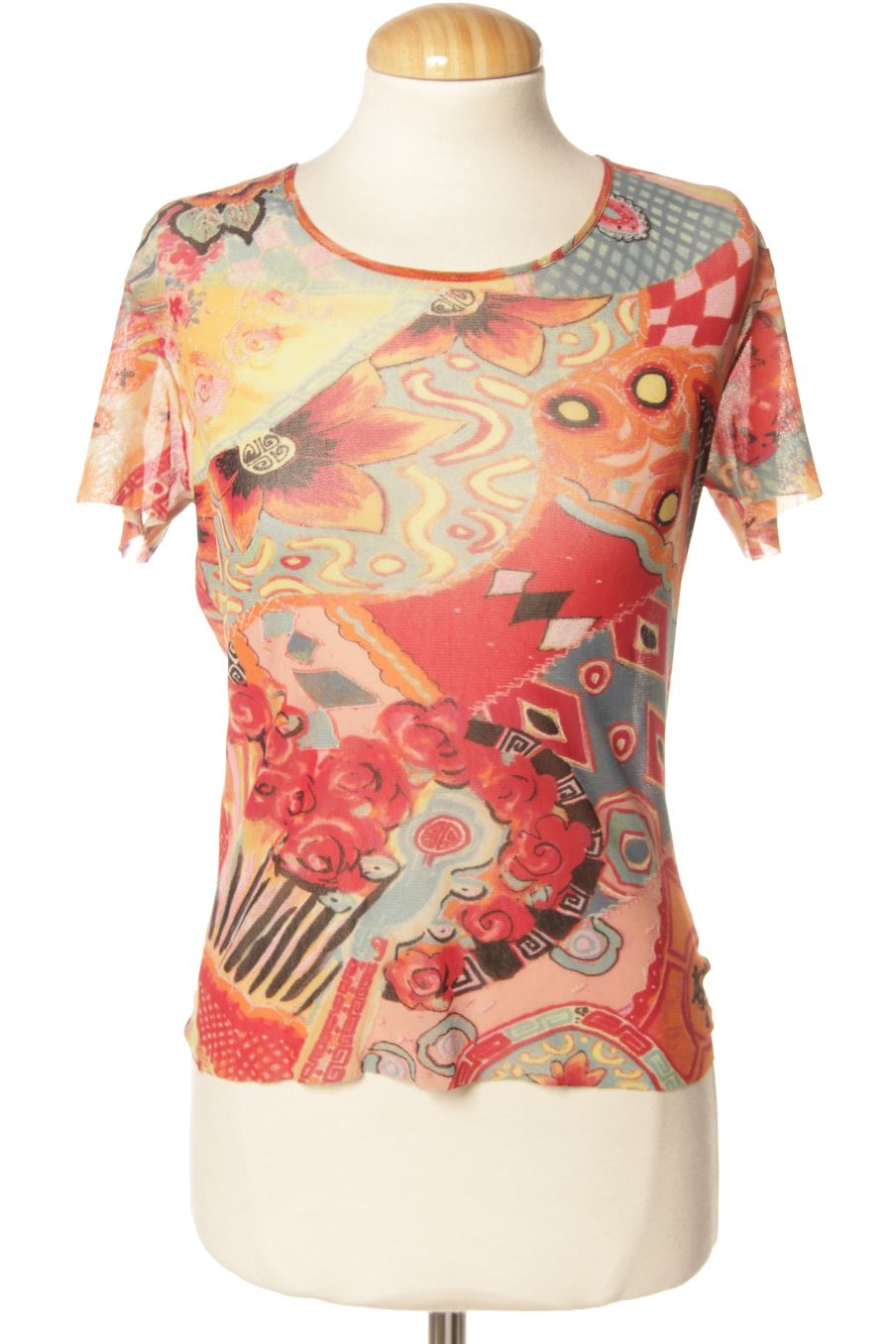 Blouse à manches courtes kenzo de la taille XL, de couleur imprimés