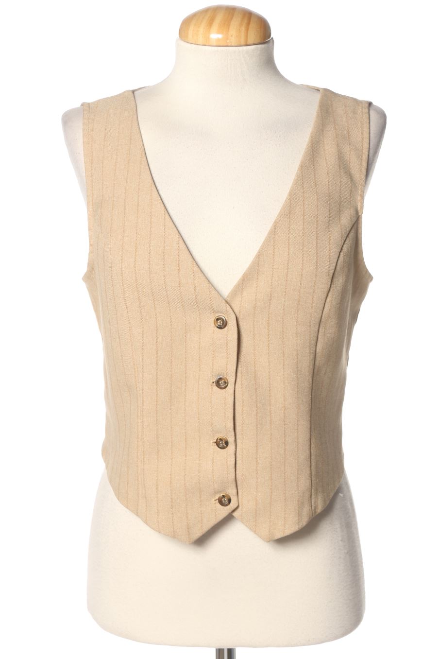 Boléro sans manches Urban Outfitters de la taille M, de couleur beige