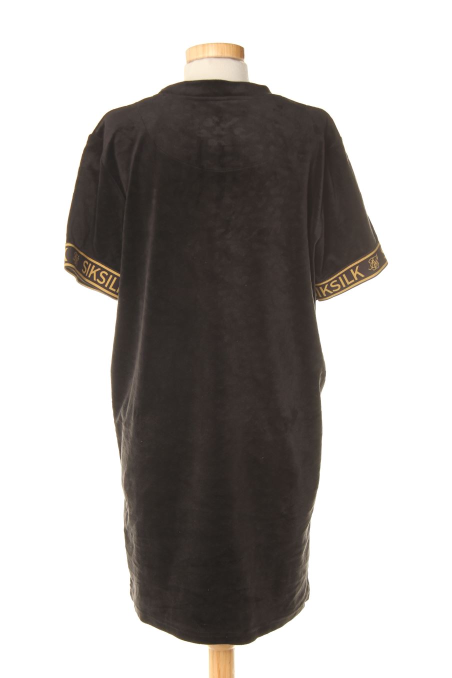 Vestido casual de SIKSILK de la talla 40, de color negro de terciopelo