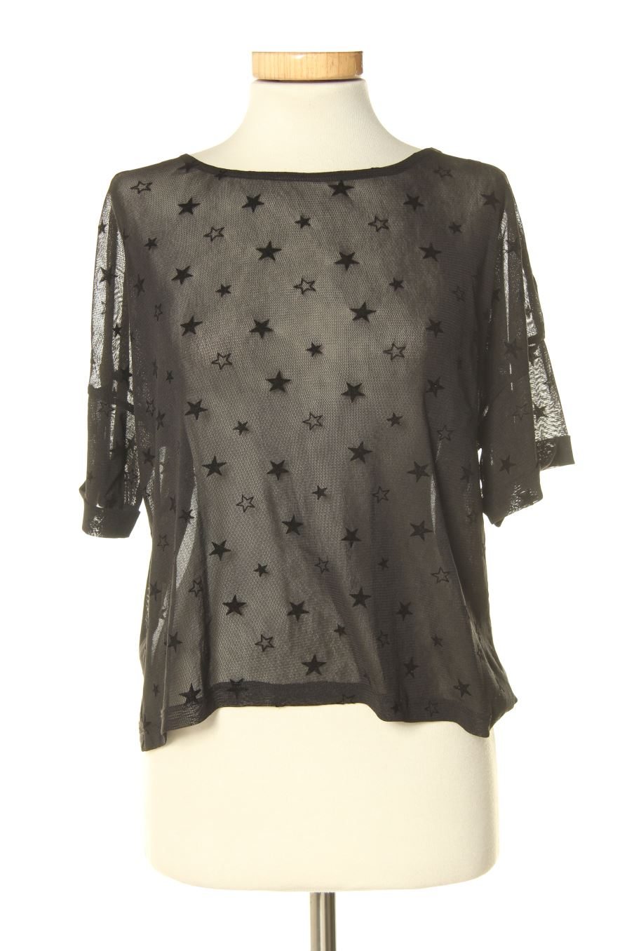T-shirt Mango de la taille S, de couleur noir