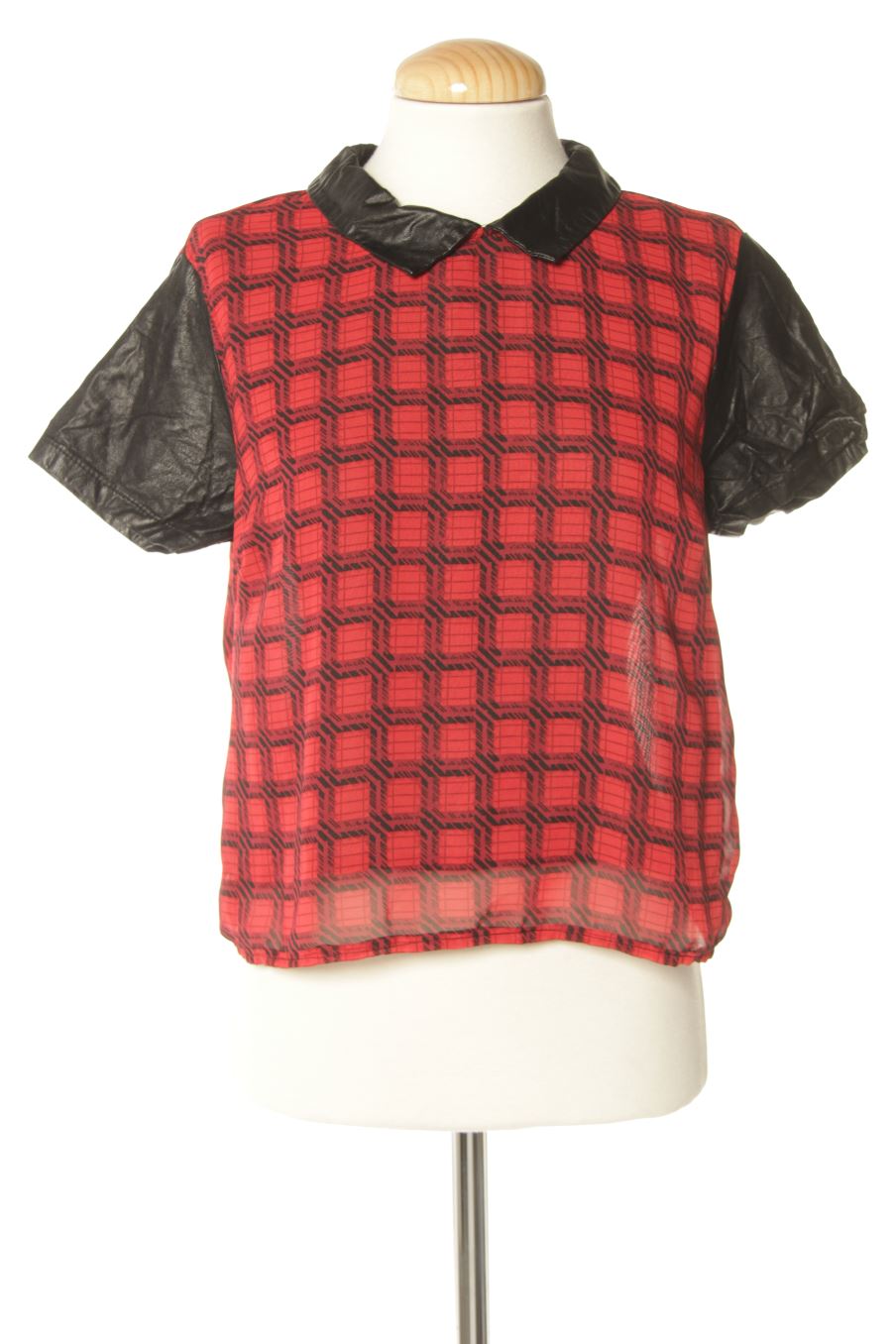 Blusa de manga corta de PERCENTIL de la talla 36, de color estampado