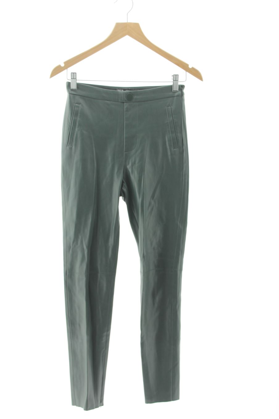 Pantaloni de Zara de la talla XS, de color verde