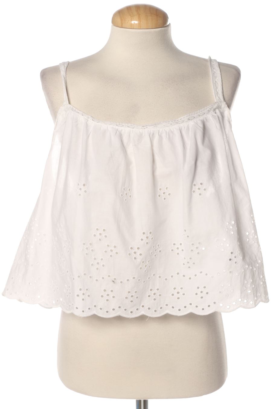 Top H&M de la taille L, de couleur blanc