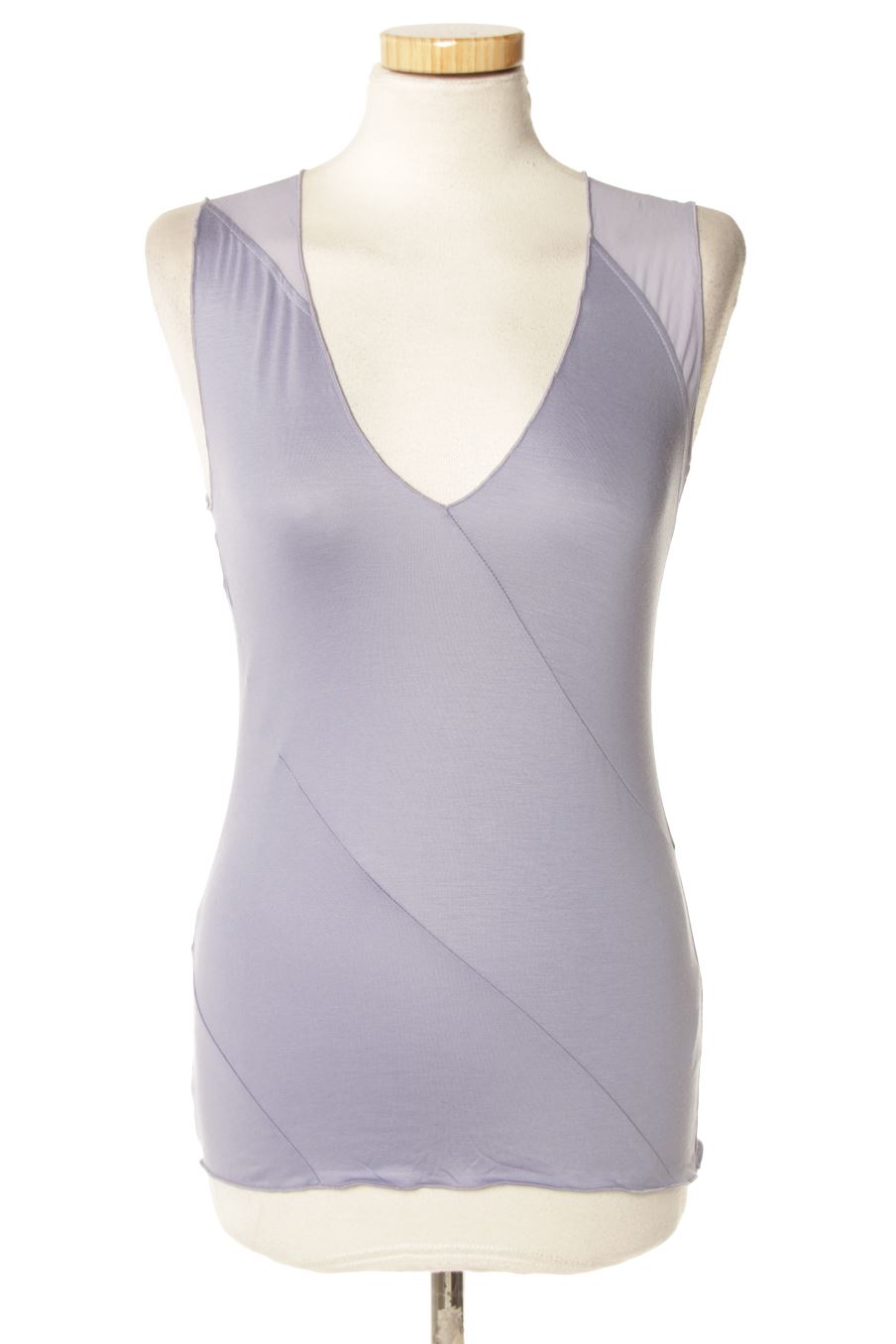 Top Emporio Armani de la taille 38, de couleur pourpre