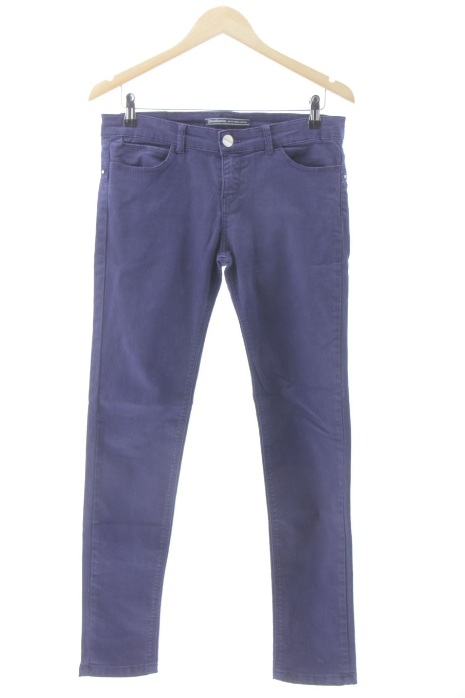 Jeans Stradivarius de la taille 40, de couleur bleu marine de denim