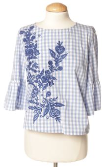 Blouse à manches courtes S ELLI WHITE