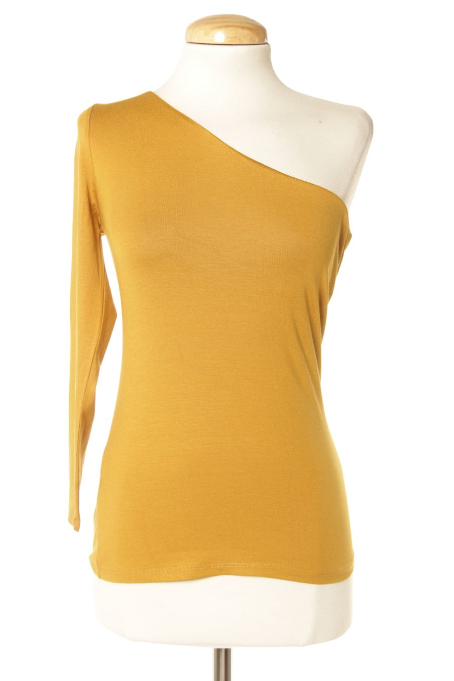 Maglietta a maniche lunghe de Mango de la talla XS de color senape