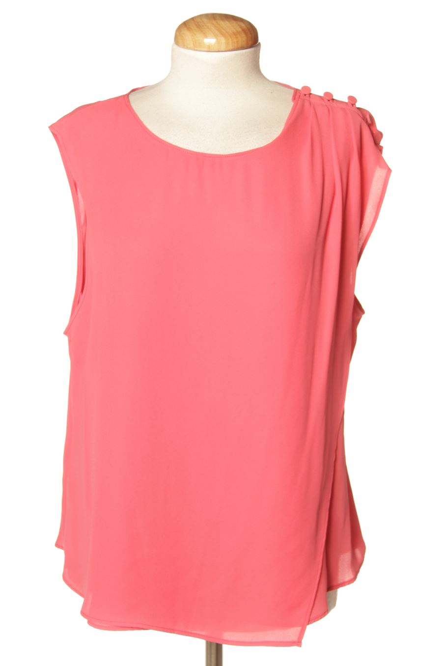 Blouse à manches courtes Mango de la taille XXL, de couleur rose