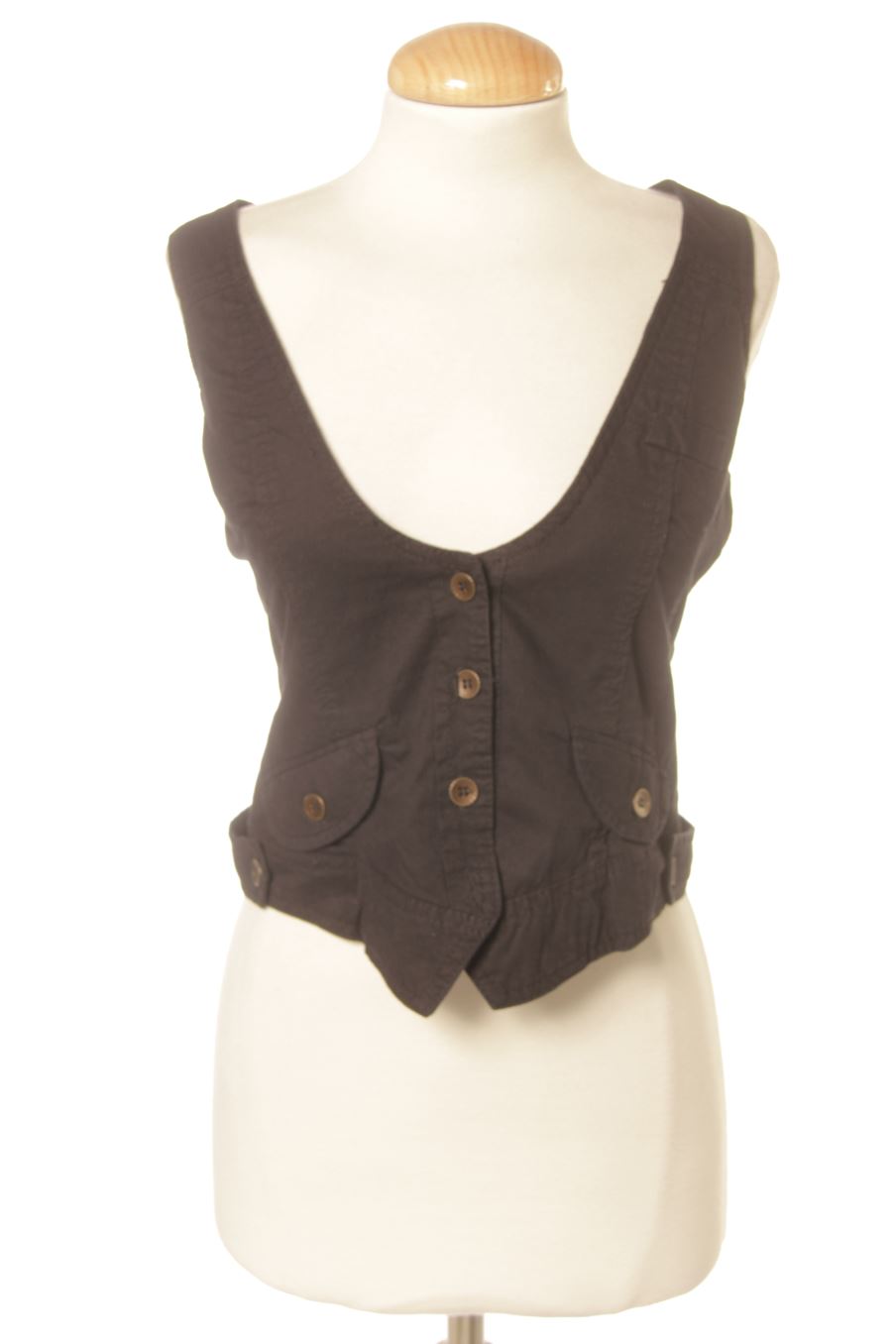 Gilet di stoffa de Promod de la talla 36, de color nero