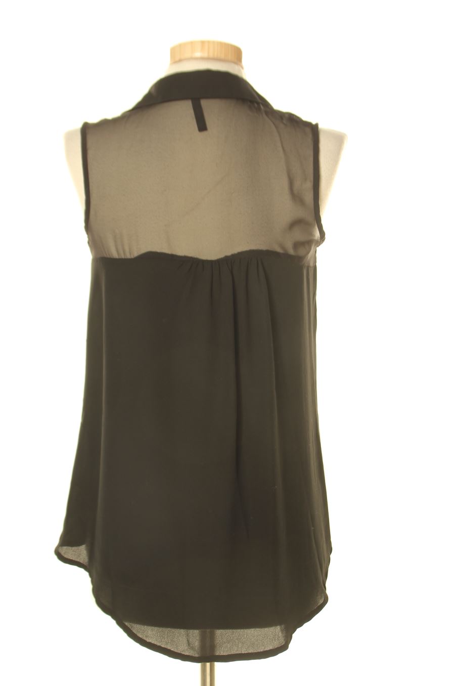Camisa sin mangas de Bershka de la talla S, de color negro