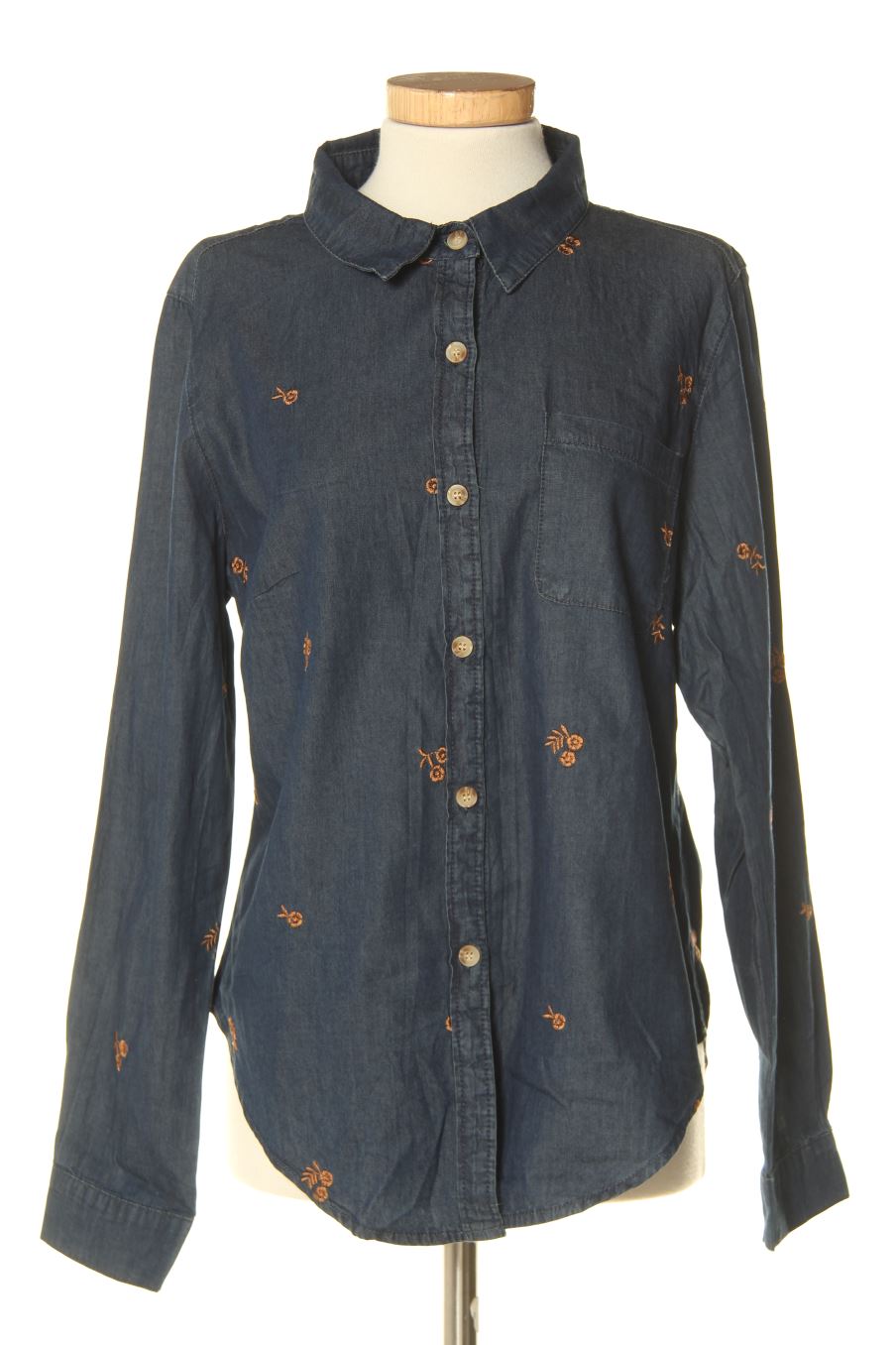 Chemise onado de la taille M, de couleur bleu marine