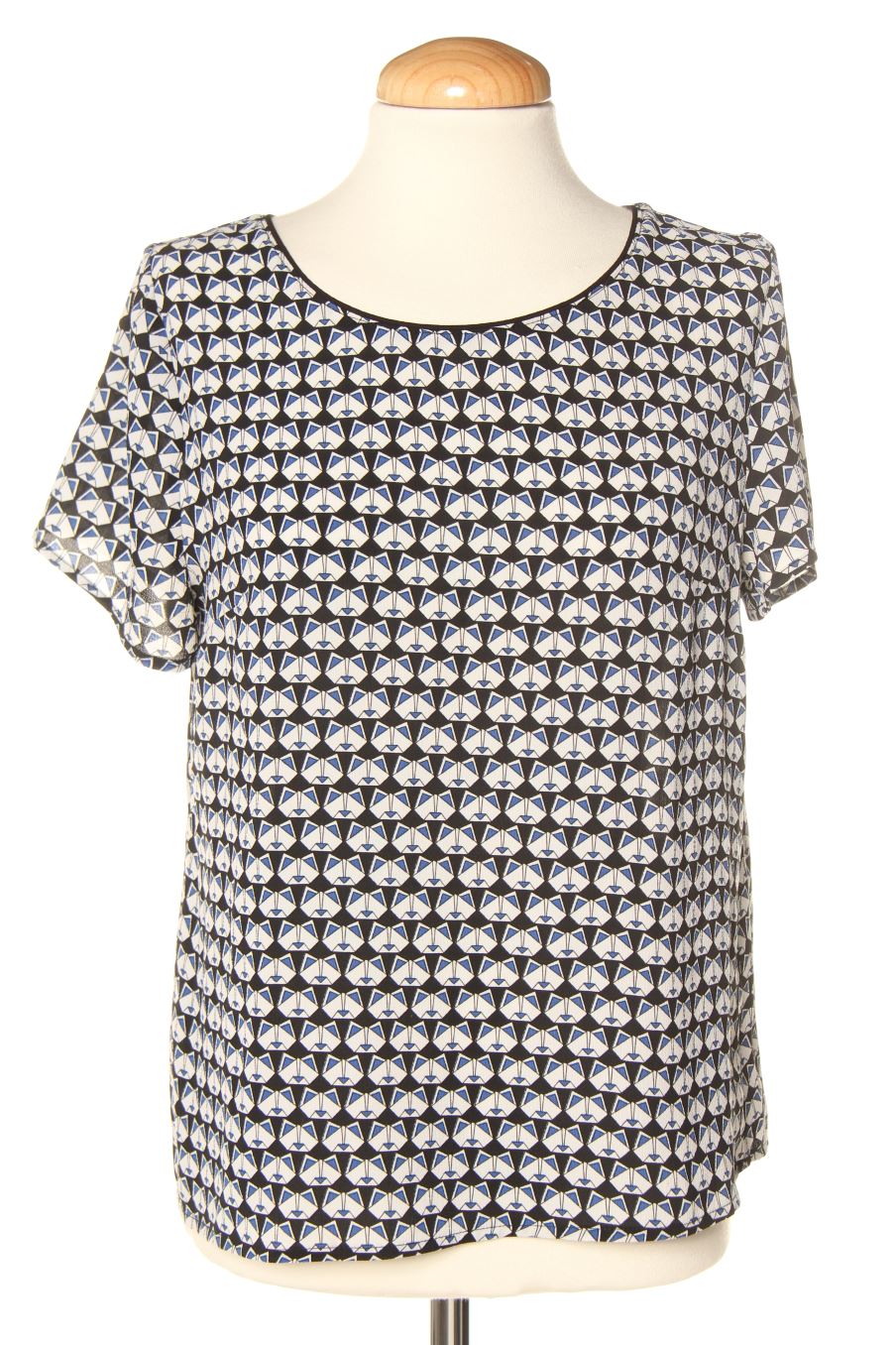 Kurzärmelige Bluse von Pimkie Größe M, Farbe Aufdruck, für