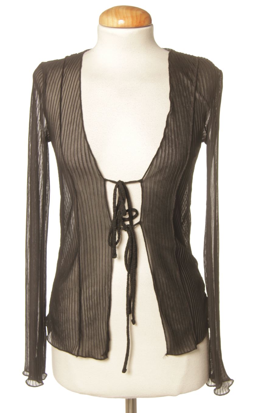 Top de Zara de la talla S, de color negro