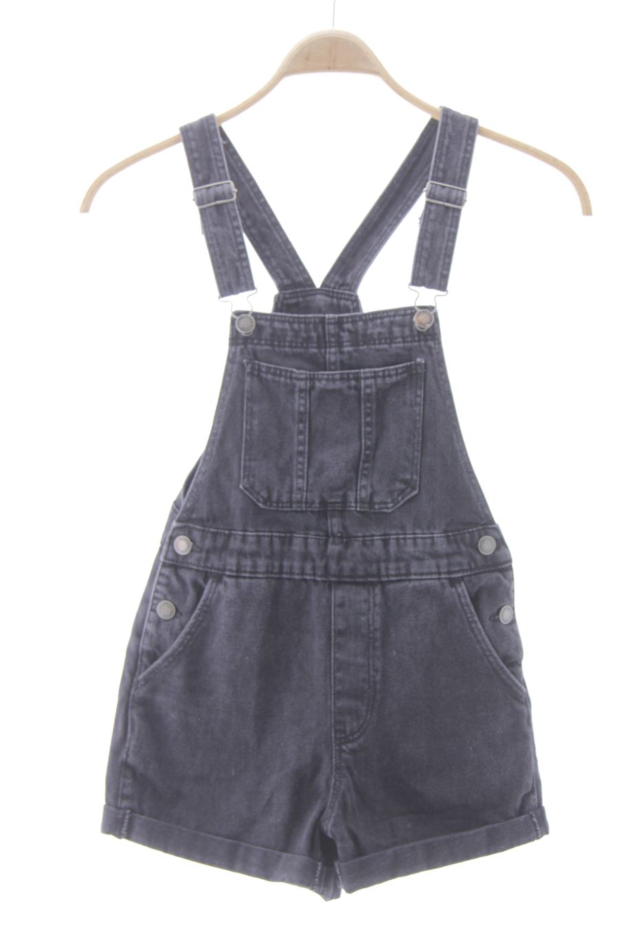 Mono de Bershka de la talla XXS, de color negro de ropa vaquera