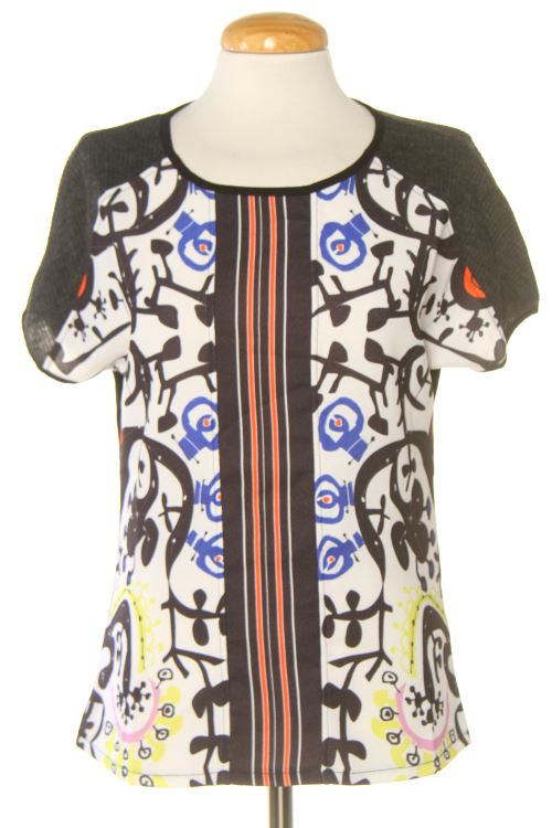 Blusa a maniche corte