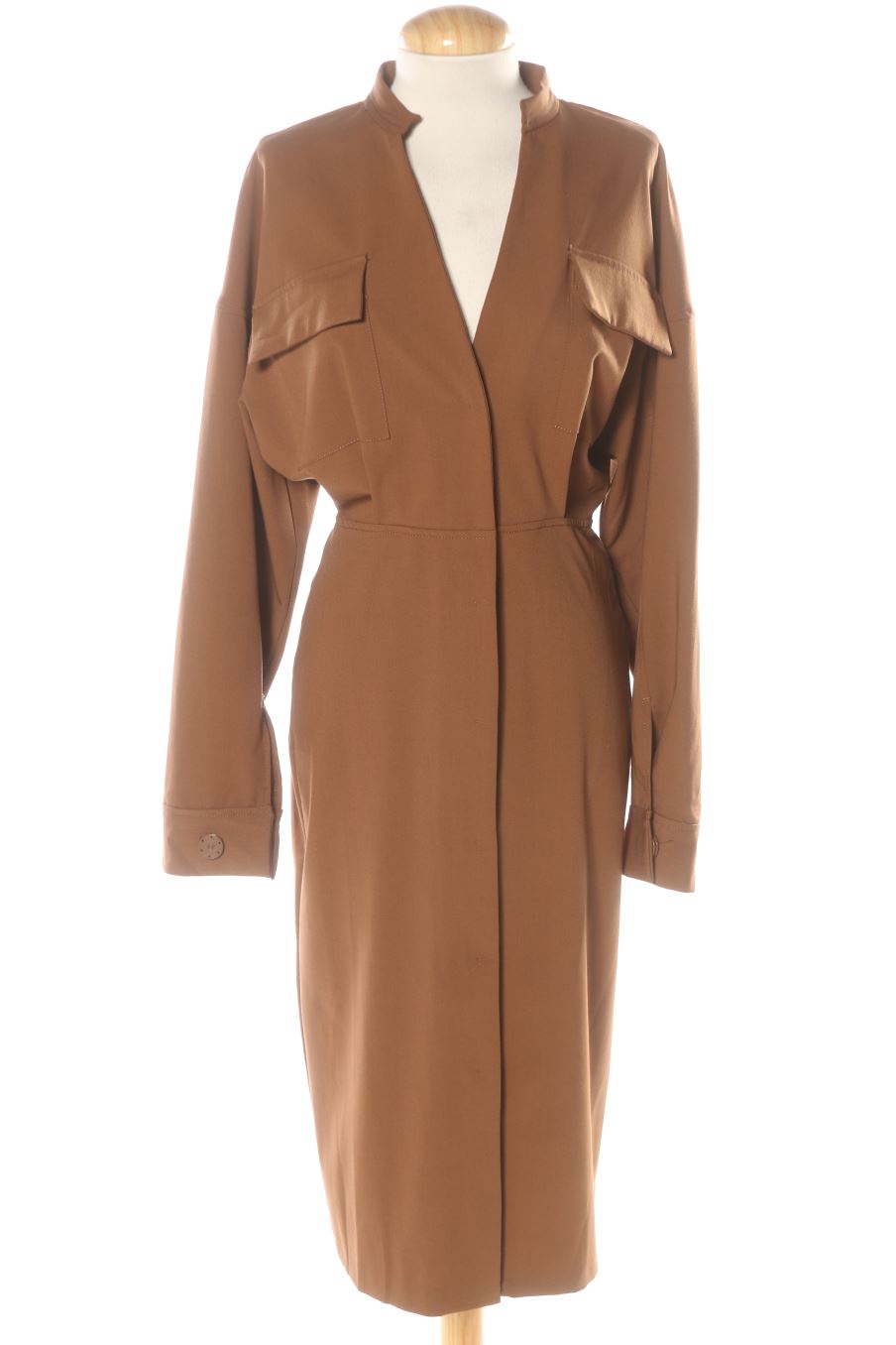 Vestito casual de Zara de la talla XS, de color marrone
