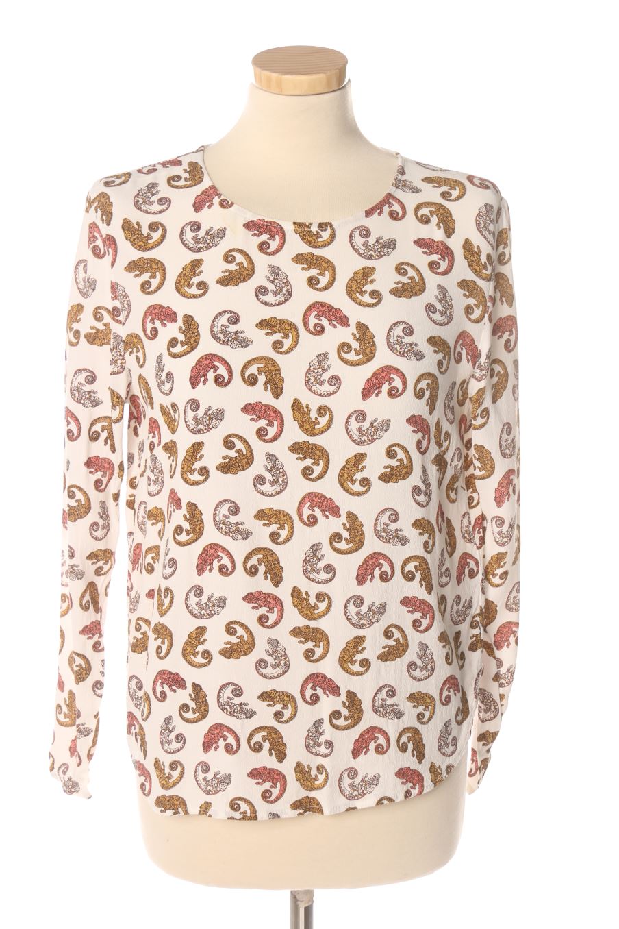Blusa de manga larga de H&M de la talla 36, de color estampado
