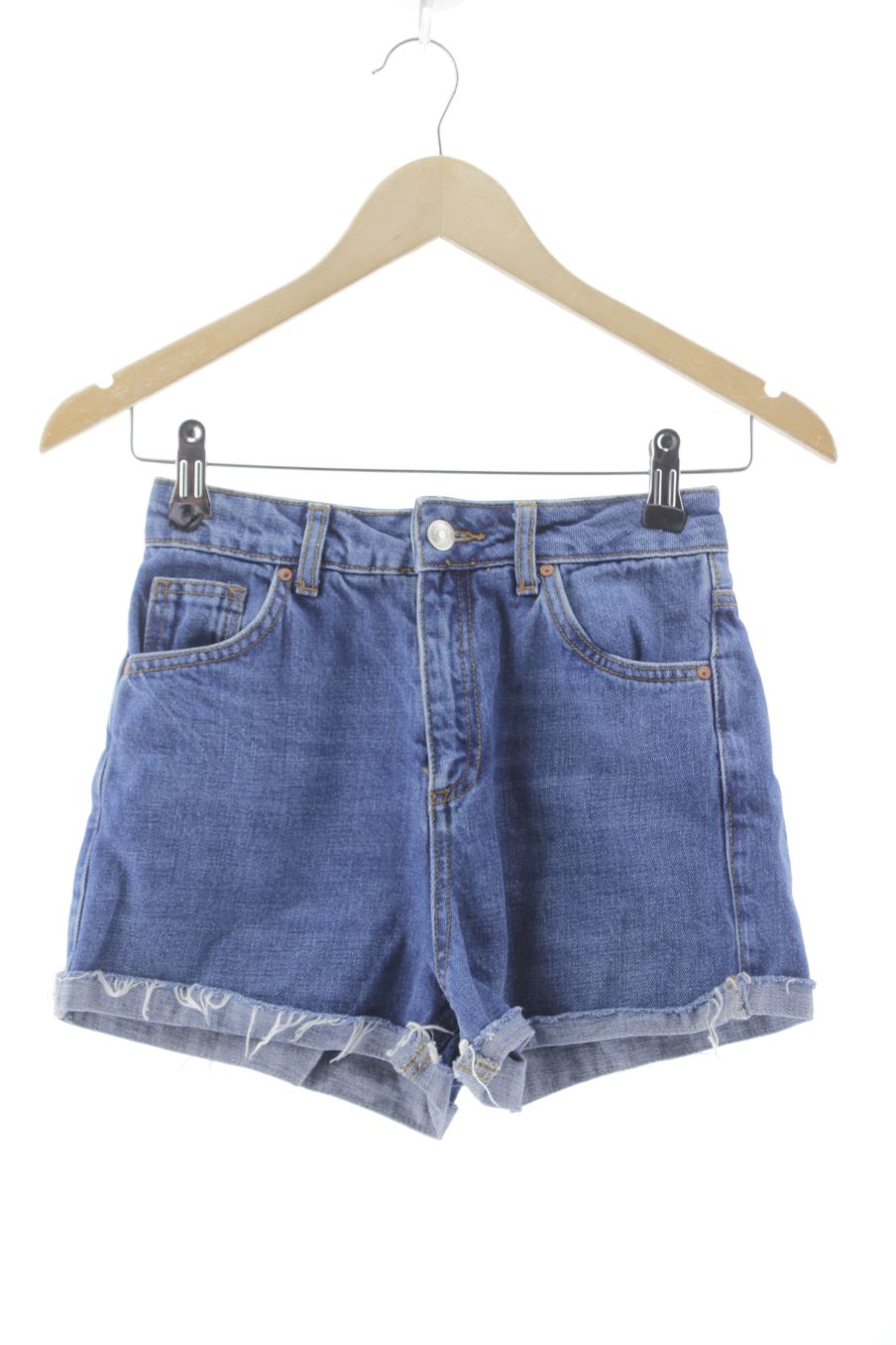Shorts Topshop de la taille 36, de couleur bleu de denim