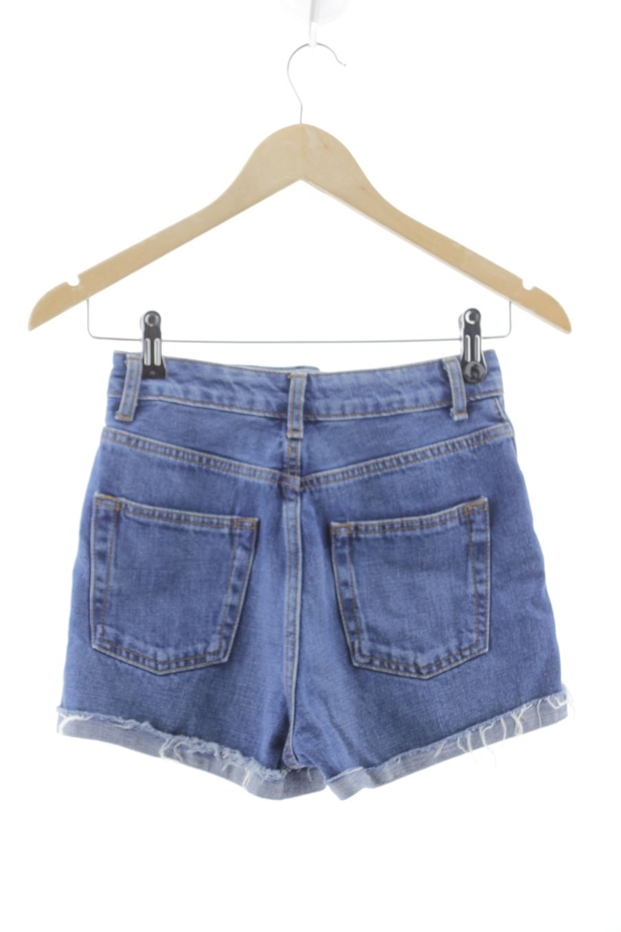 Shorts Topshop de la taille 36, de couleur bleu de denim