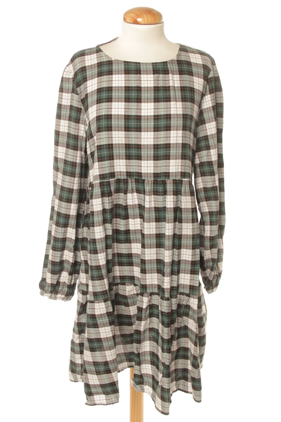 Robe casual Zara de la taille L, de couleur carreaux