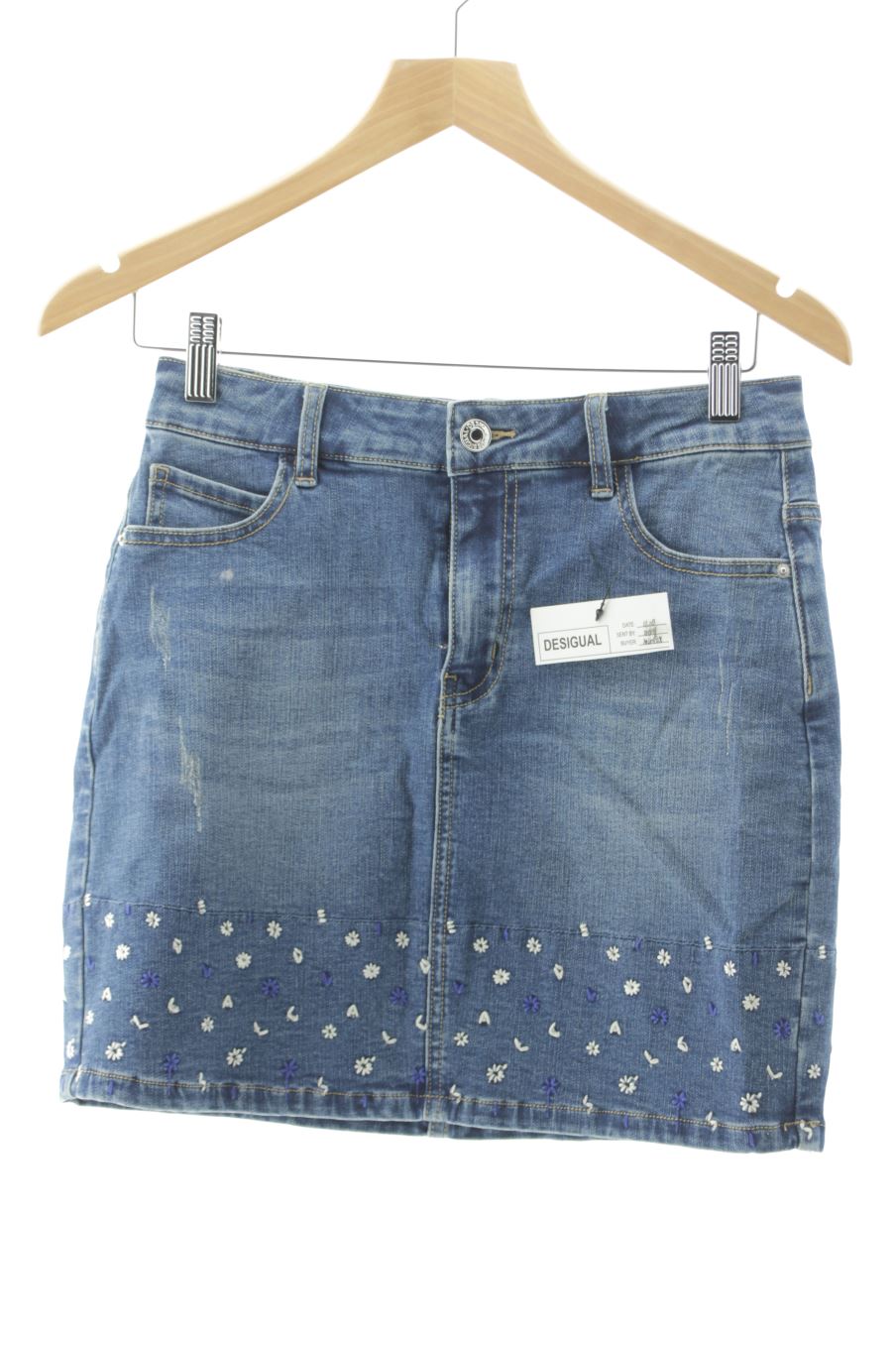 Gonne de Desigual de la talla 38, de color blu