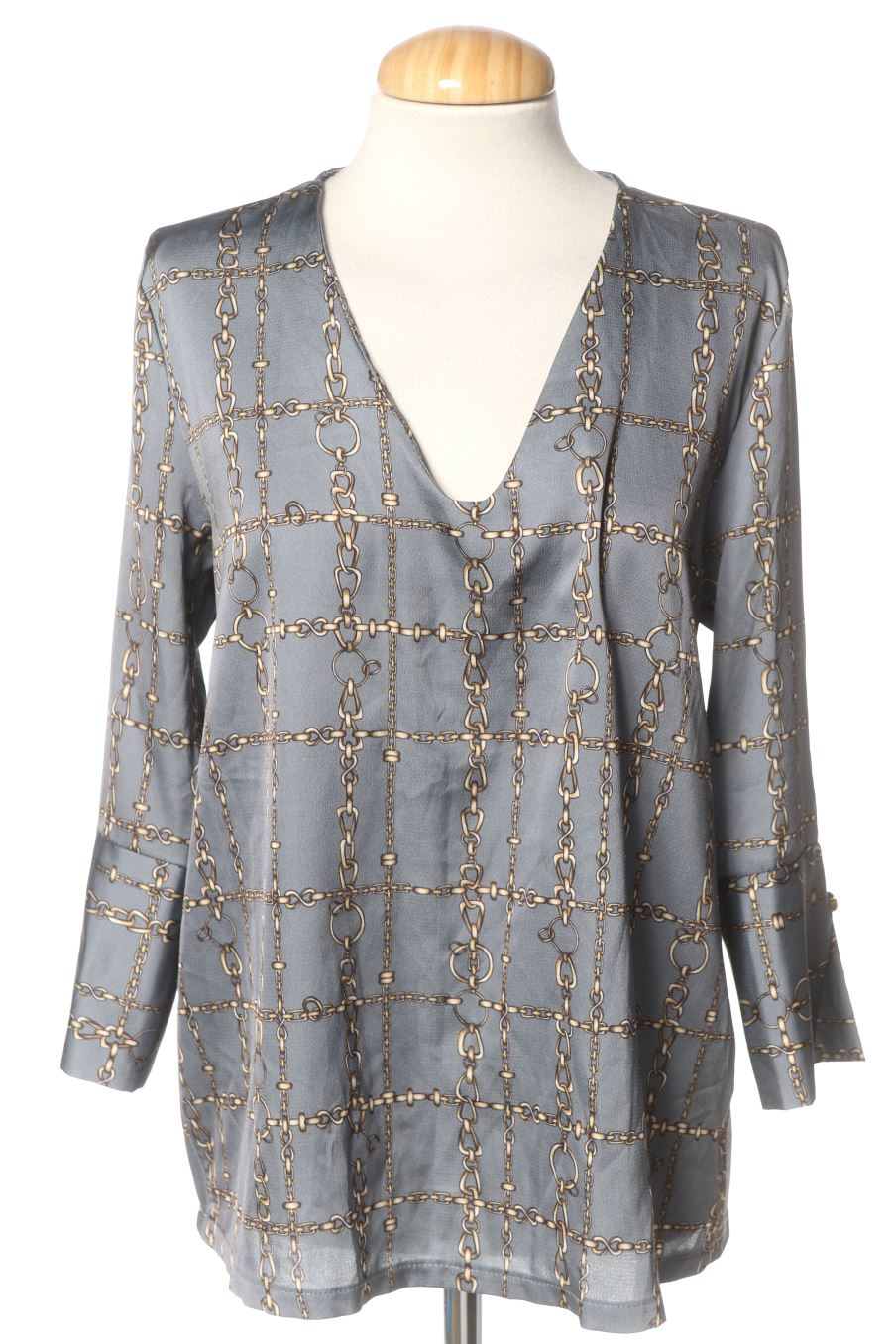 Blusa de manga larga de Sfera de la talla M, de color gris