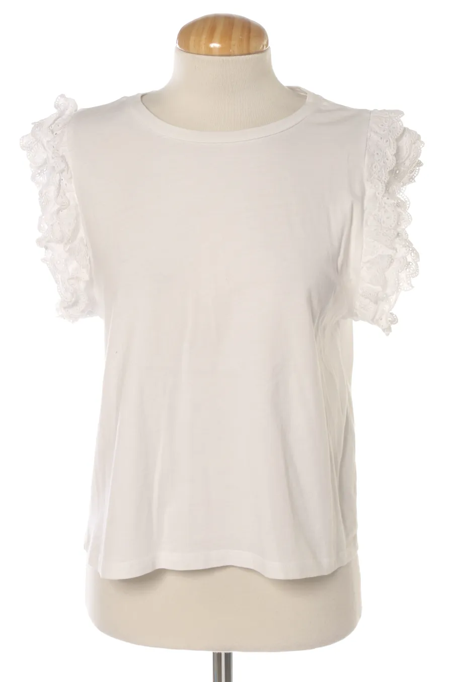 T-shirt Zara de la taille M, de couleur blanc