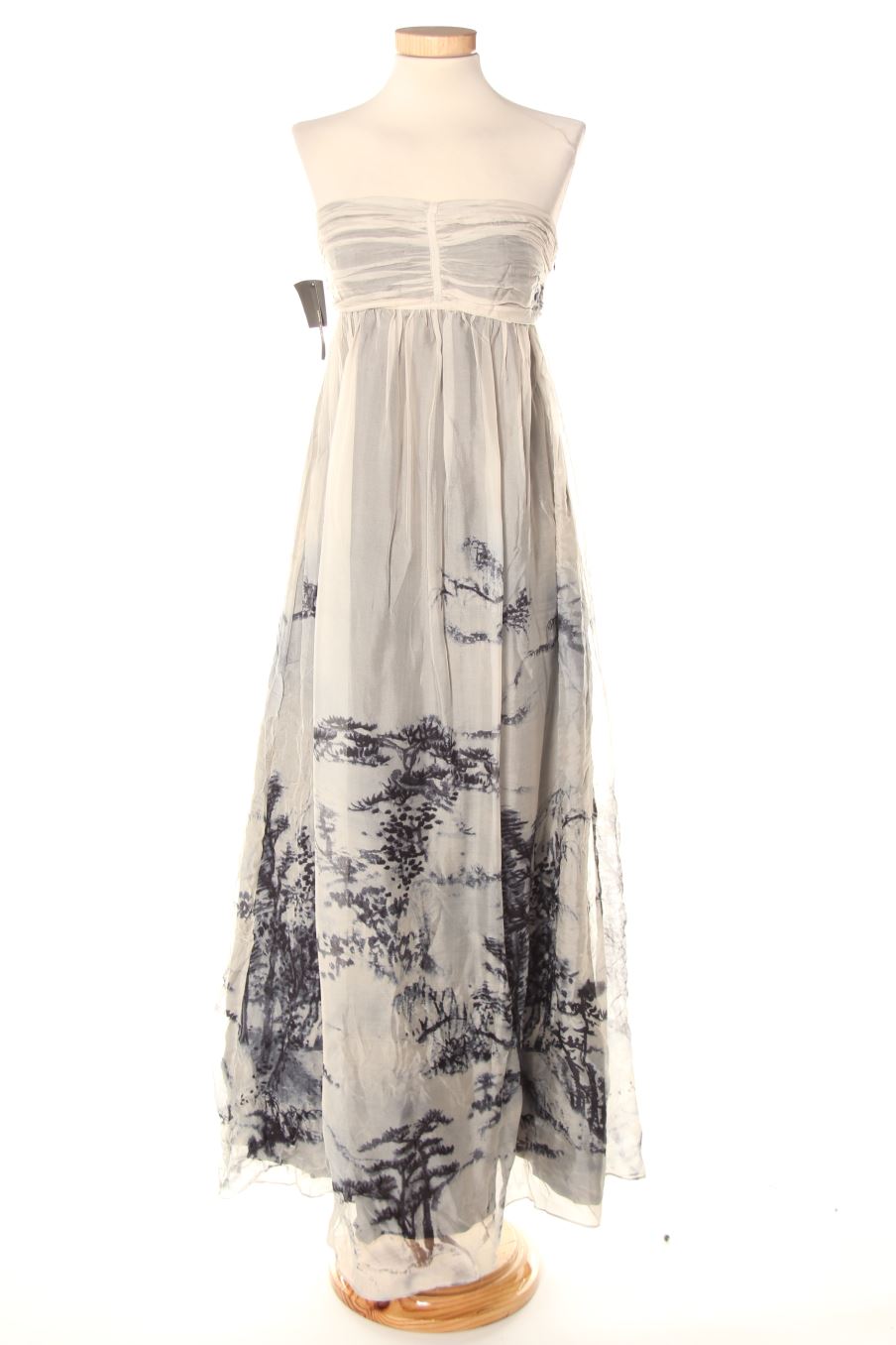 Vestido de Zara de la talla M, de color estampado de seda