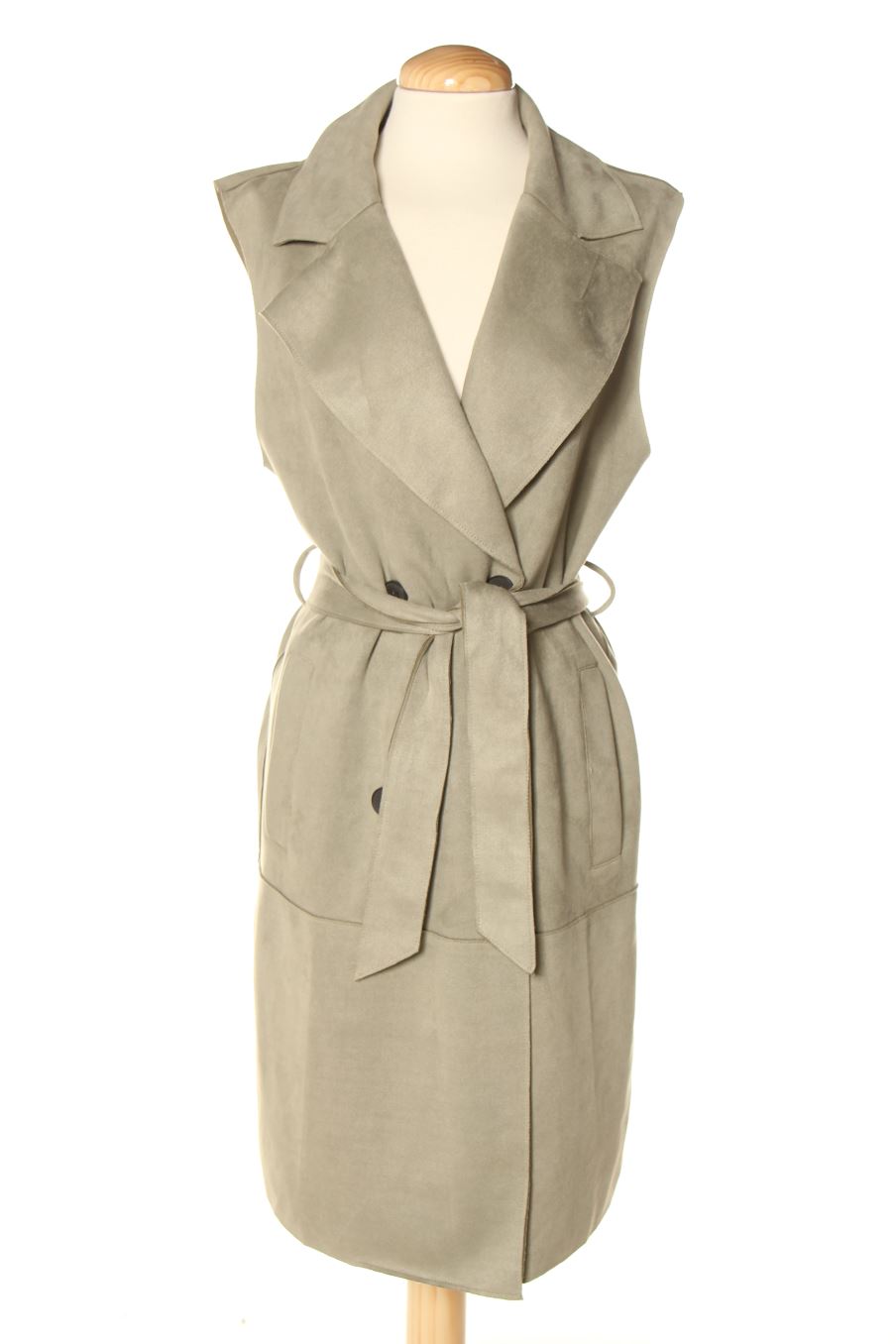 Veste sans manches Zara de la taille S, de couleur vert