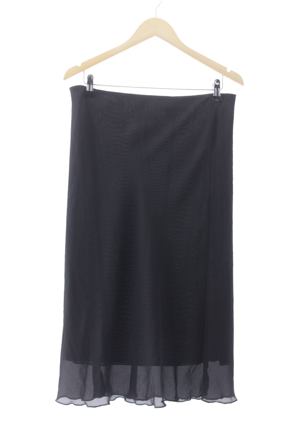 Falda de Zara de la talla 42, de color negro