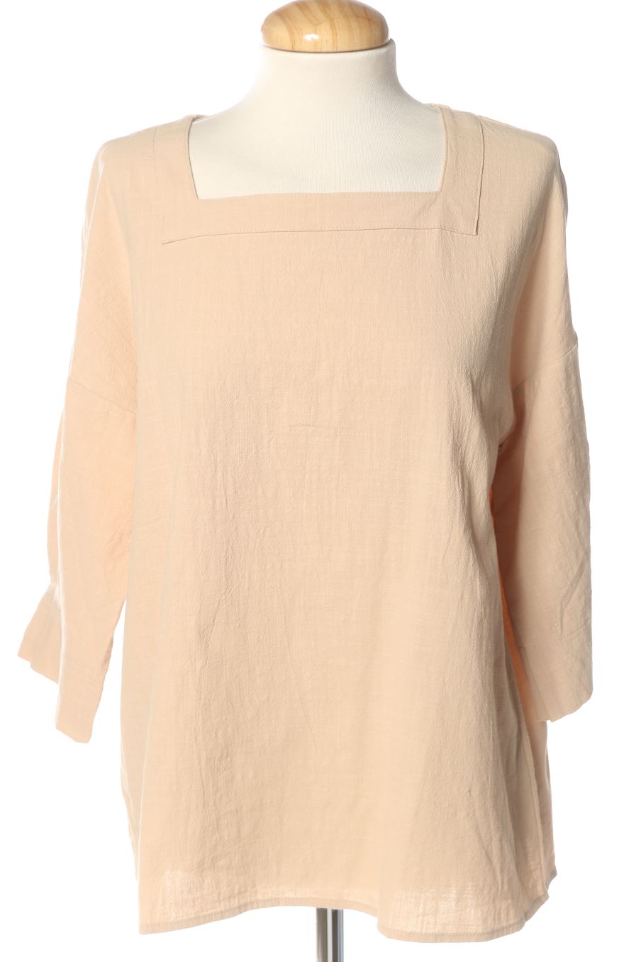 Blusa de manga corta de PERCENTIL de la talla M, de color beige