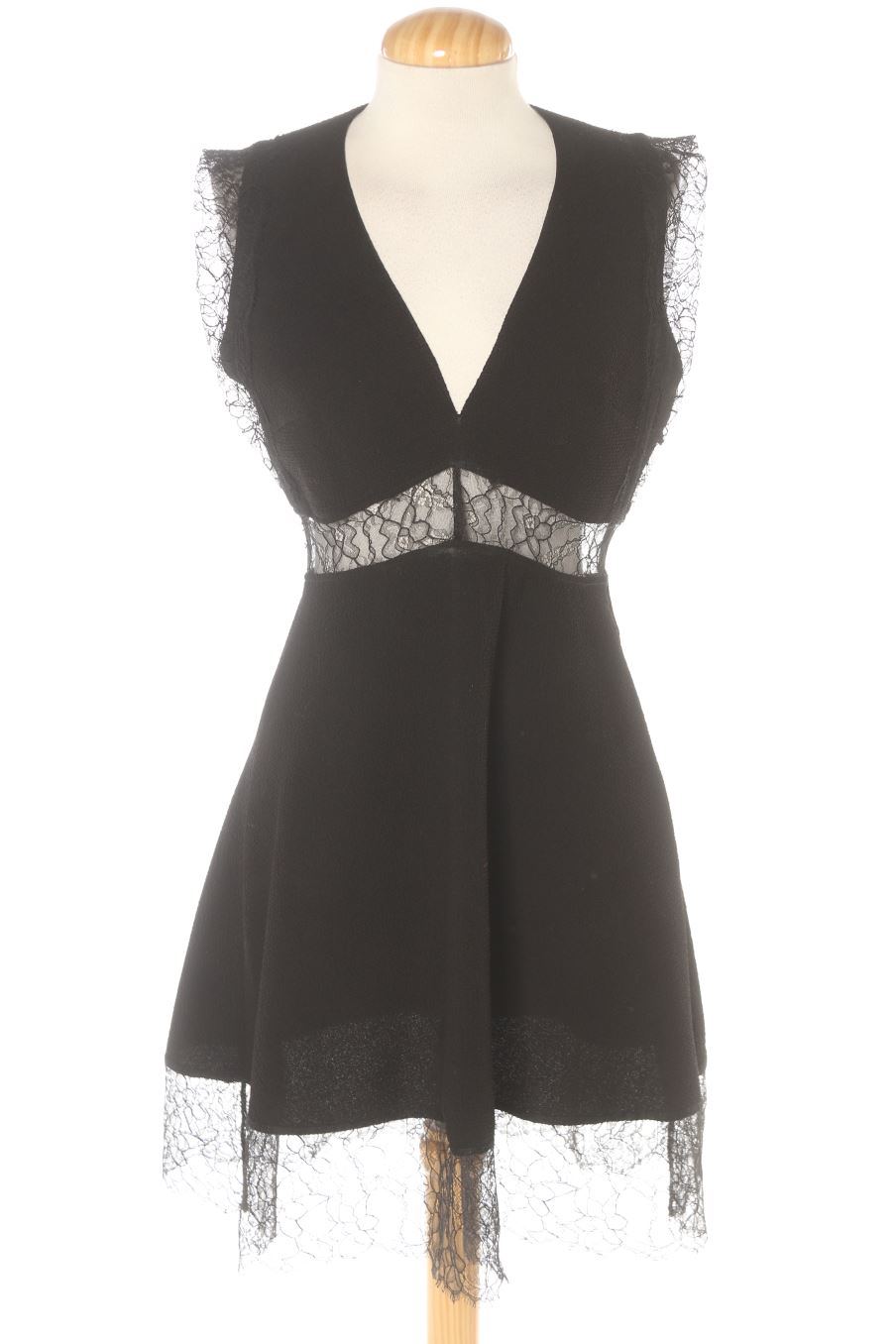 Aufwändiges Kleid von Sandro Größe S, Farbe Schwarz, für