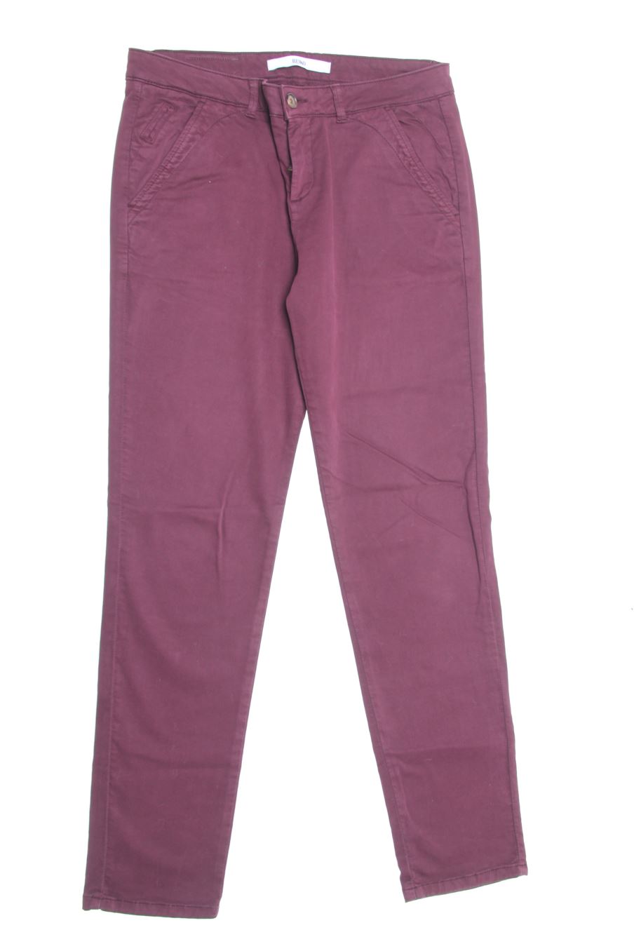 Jeans Reiko de la taille 38, de couleur bordeaux de denim