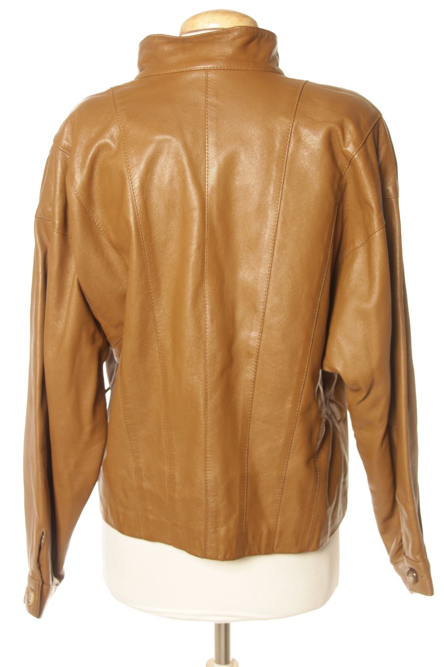 Blouson El Corte Ingles de la taille 44, de couleur marron de cuir et daim