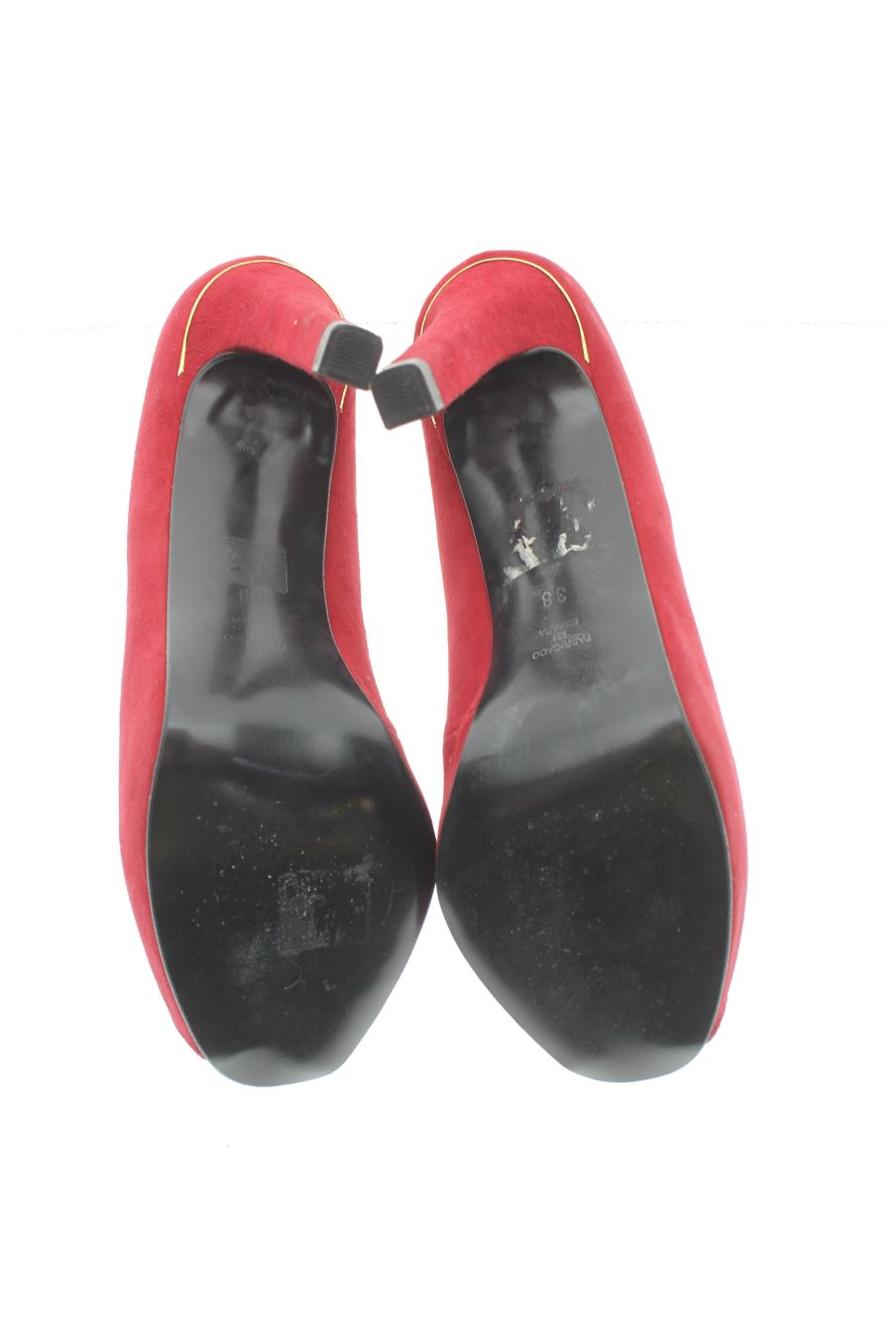 Zapatos de tacon de Zendra de la talla 38, de color rojo de